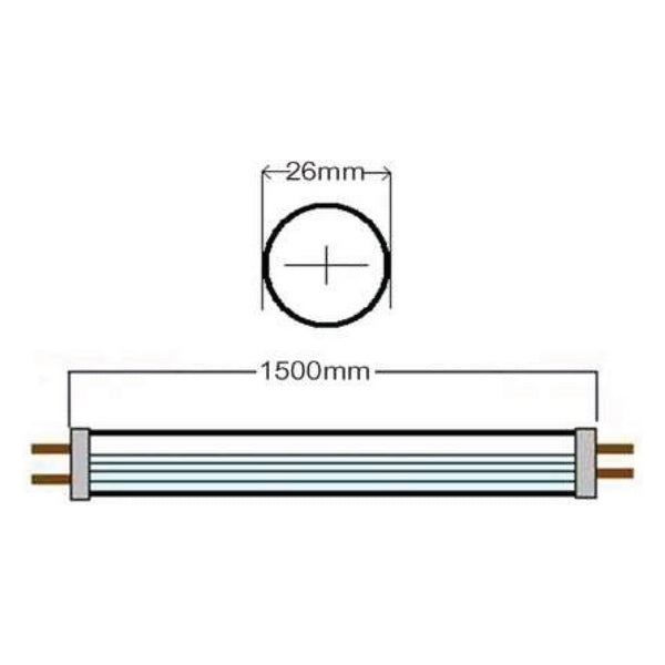 Tubo LED Panasonic Corp. T8 22 W 1750 Lm (Branco frio 6500K)