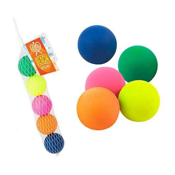 Bolas para Raquetas de Praia Multicolor (5 Pcs)