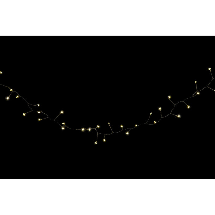 Grinalda de Luzes LED DKD Home Decor Branco Natal (6 x 6 x 100 cm)