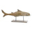 Figura Decorativa DKD Home Decor Metal Bambu Tubarão (95 x 22 x 40 cm)