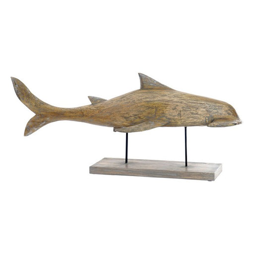 Figura Decorativa DKD Home Decor Metal Bambu Tubarão (95 x 22 x 40 cm)