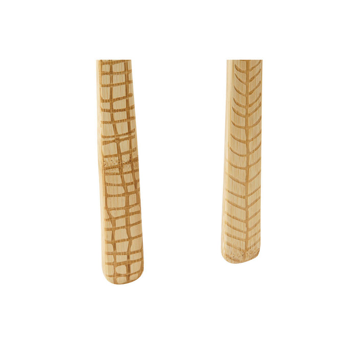 Colher de Bambu DKD Home Decor Bambu (2 pcs) (6 x 6 x 30 cm)