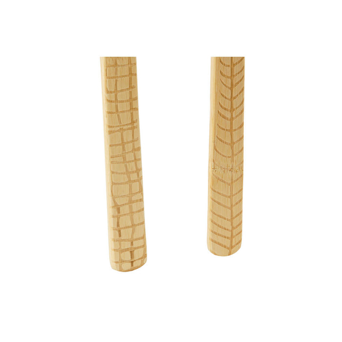 Colher de Bambu DKD Home Decor Bambu (2 pcs) (6 x 6 x 30 cm)