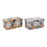 Caixa dobrável DKD Home Decor Poliuretano Tropical (2 pcs) (79 x 39 x 36.5 cm)