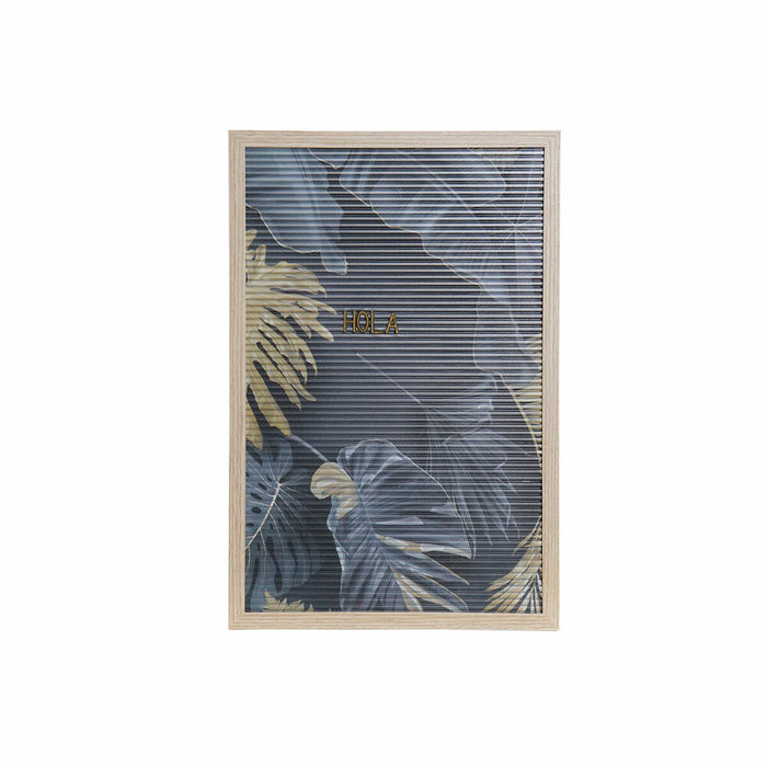 Decoração de Parede DKD Home Decor Tropical PP (Polipropileno) (2 pcs) (30 x 1.5 x 45 cm)