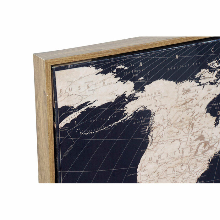 Pintura DKD Home Decor The World (92 x 3,5 x 62,5 cm)