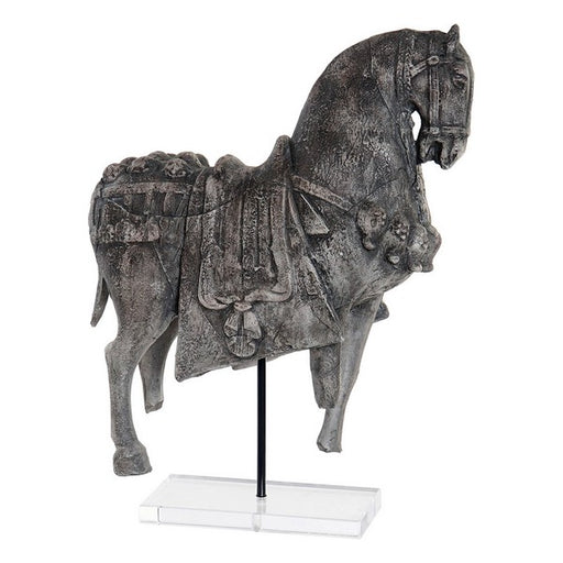 Figura Decorativa DKD Home Decor Acrílico Resina Ferro Acabamento envelhecido Cavalo (33 x 14 x 50 cm)