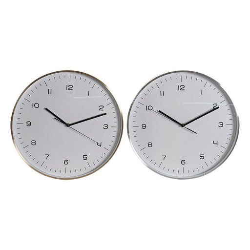 Relógio de Parede DKD Home Decor Alumínio (2 pcs)