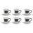 Conjunto de Chávenas de Café DKD Home Decor Metal Grés (180 ml) (6 pcs)