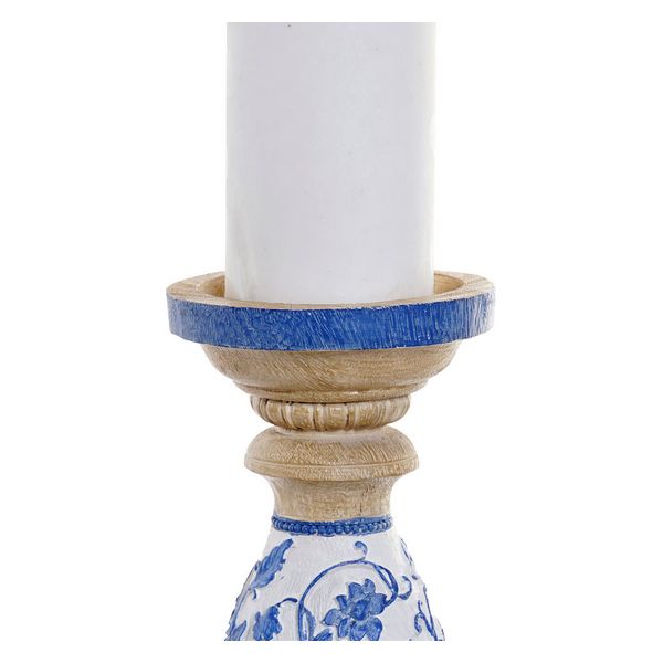 Candelabro DKD Home Decor Blue Etnich Resina