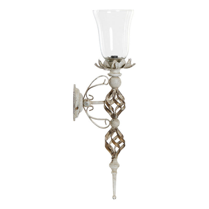 Luminária DKD Home Decor Luz de Parede Metal Cristal Tradicional (15 x 26 x 68 cm)