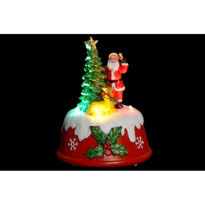 Figura Decorativa DKD Home Decor Resina Pai Natal (2 pcs) (9 x 9 x 11 cm)