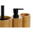 Conjunto de Banho DKD Home Decor Bambu (3 pcs)