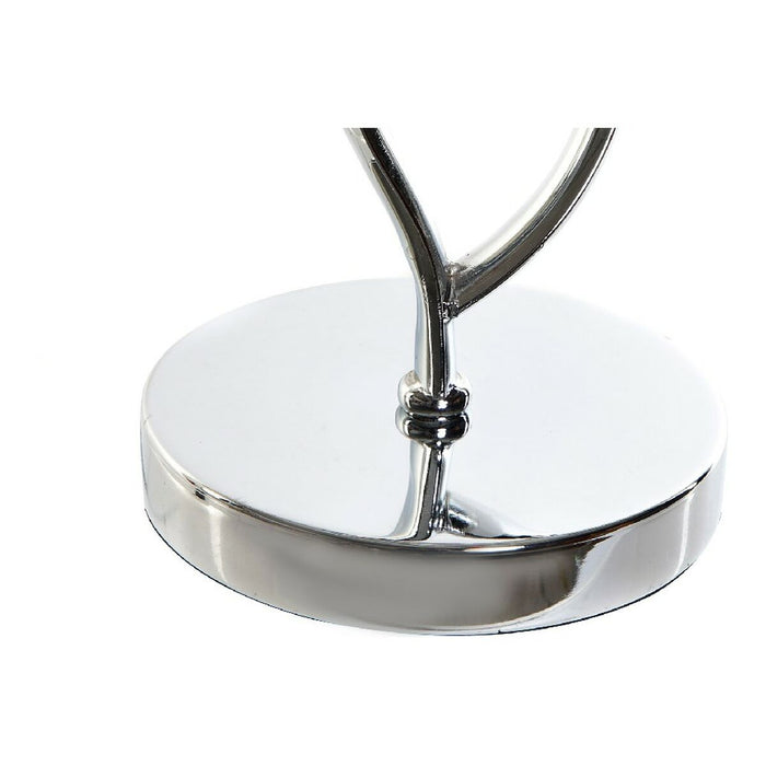 Lâmpada de Mesa DKD Home Decor Prata Poliéster Metal Tecido (33 x 33 x 55 cm)