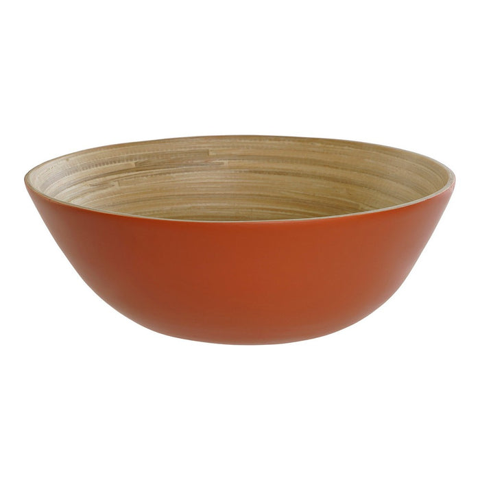 Fruteira DKD Home Decor Bambu Coral (25 x 25 x 9 cm)