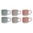 Conjunto de Chávenas de Café DKD Home Decor Grés (90 ml) (6 pcs)