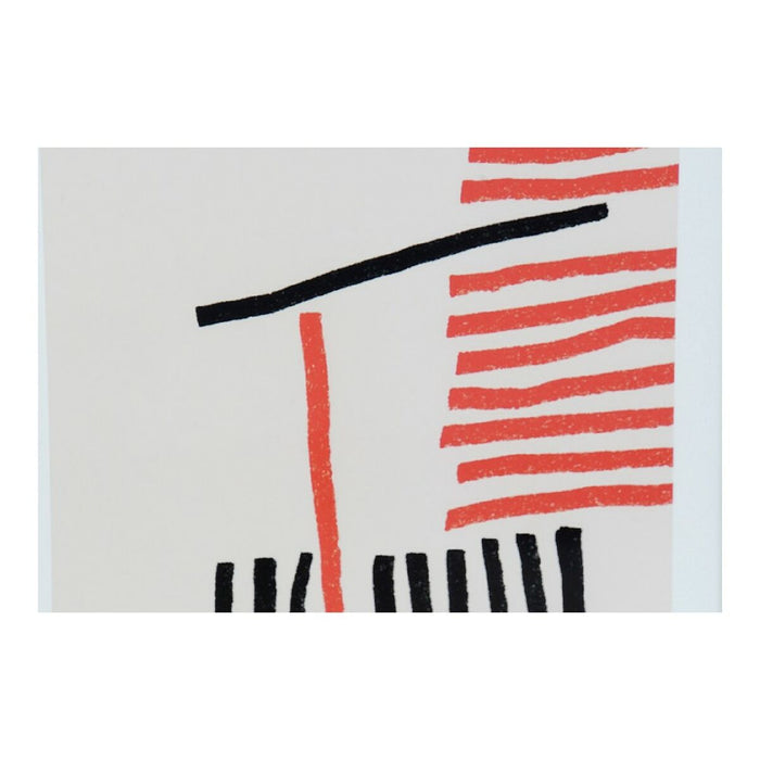 Pintura DKD Home Decor Lines Abstrato Moderno (35 x 3 x 45 cm) (4 Unidades)