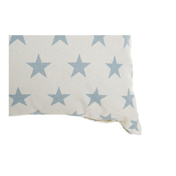 Almofada DKD Home Decor ‎S3013347 Azul Poliéster Algodão Alumínio Branco (60 x 10 x 60 cm) (2 Unidades)