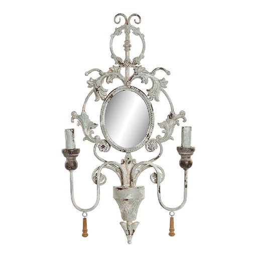 Luz de Parede DKD Home Decor Metal Abeto Espelho (42 x 4 x 72 cm)