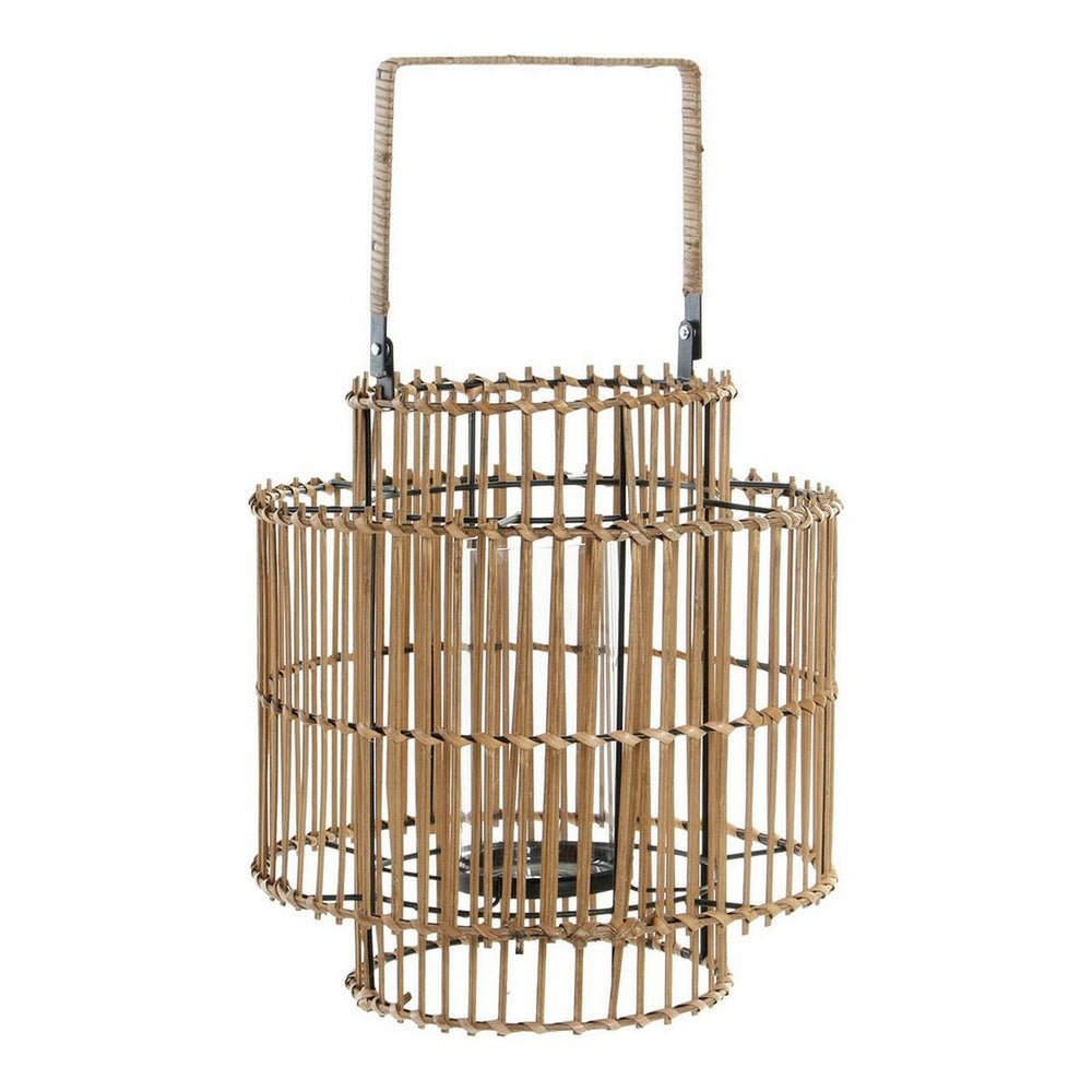 Castiçais DKD Home Decor Metal Bambu (30 x 30 x 32 cm)