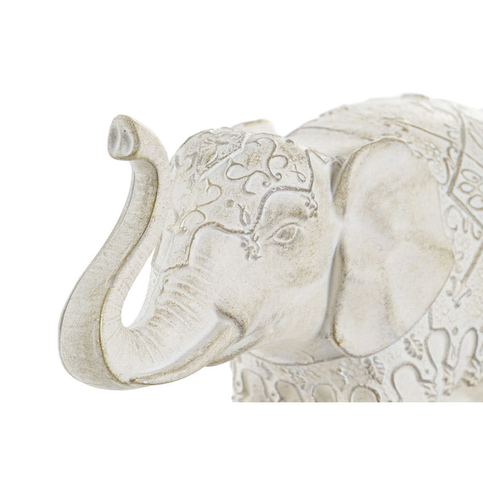 Figura Decorativa DKD Home Decor Resina Elefante (26 x 10 x 17 cm)