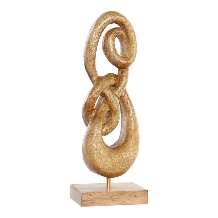 Figura Decorativa DKD Home Decor Madeira Abstrato Natural (13 x 9 x 37 cm)