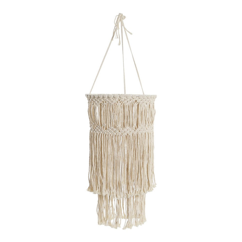 Abajur DKD Home Decor Algodão Macramé (30 x 30 x 56 cm)