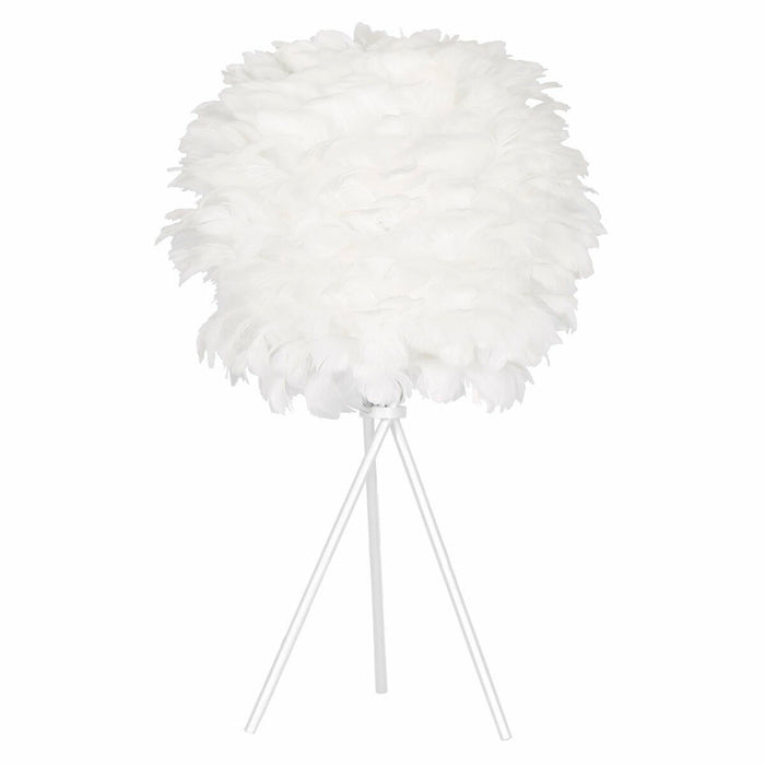 Lâmpada de mesa DKD Home Decor Branco Metal Pluma (42 x 42 x 60 cm)