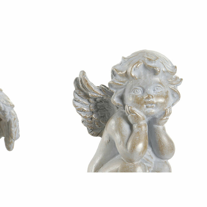 Figura Decorativa DKD Home Decor Resina Anjo (2 pcs)