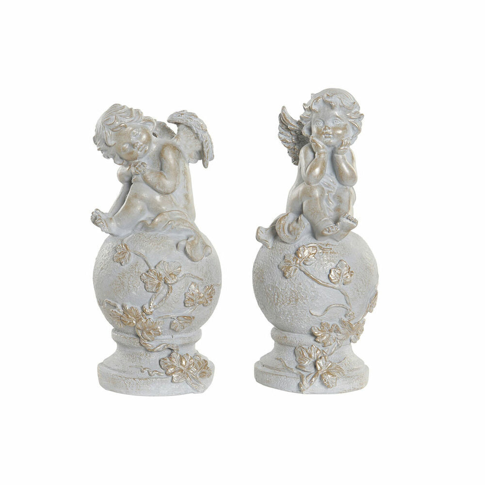 Figura Decorativa DKD Home Decor Resina Anjo (2 pcs)