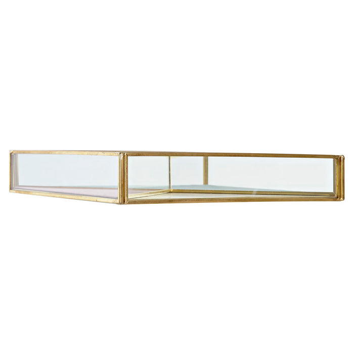 Guarda-Joias DKD Home Decor Metal Cristal Moderno (20 x 20 x 3.5 cm)