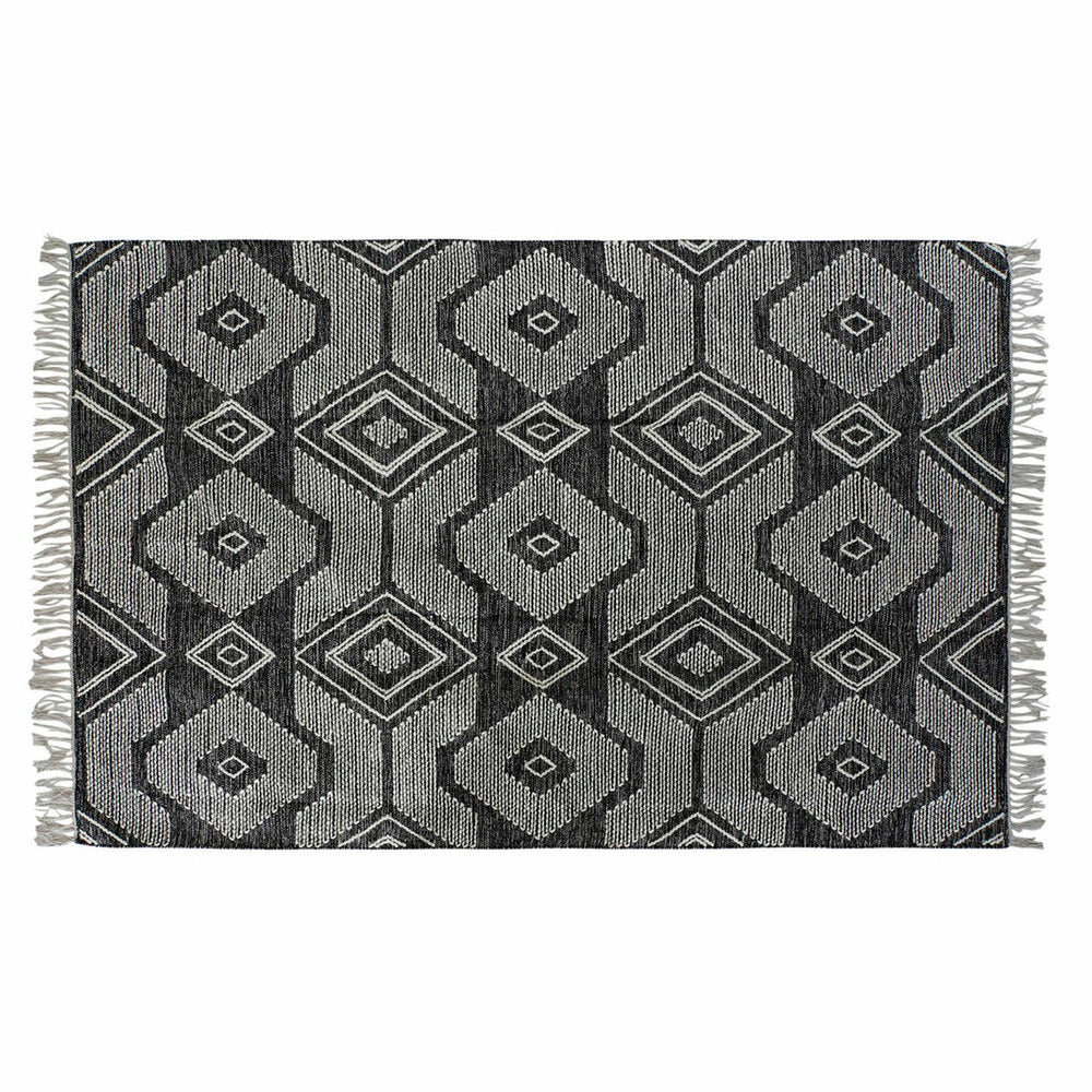 Tapete DKD Home Decor Branco Preto Algodão (120 x 180 x 1 cm)