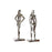 Figura Decorativa DKD Home Decor Alumínio (2 pcs) (23 x 13 x 62 cm)