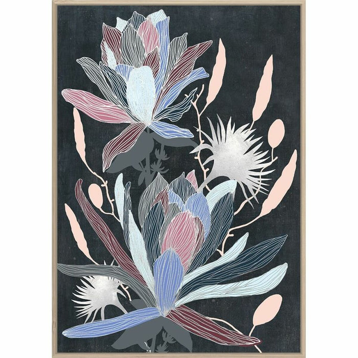 Pintura DKD Home Decor Bloemen Moderno (53 x 4,3 x 73 cm) (2 Unidades)