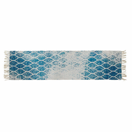 Tapete DKD Home Decor Azul Algodão Chenille (60 x 240 x 1 cm)