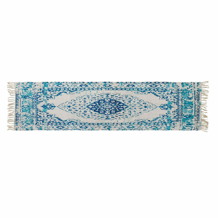 Tapete DKD Home Decor Azul Algodão Chenille (60 x 240 x 1 cm)