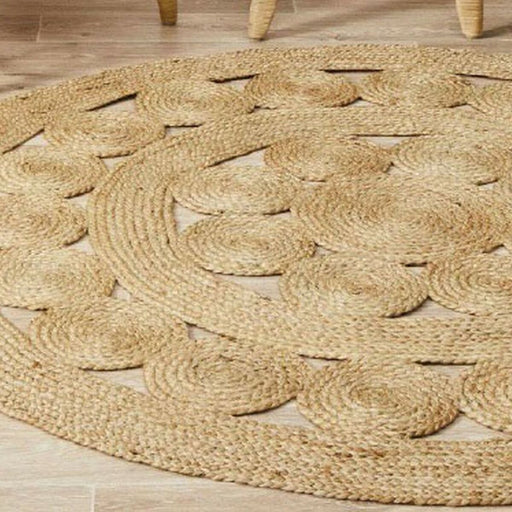 Tapete DKD Home Decor Jute (160 x 160 x 1 cm)