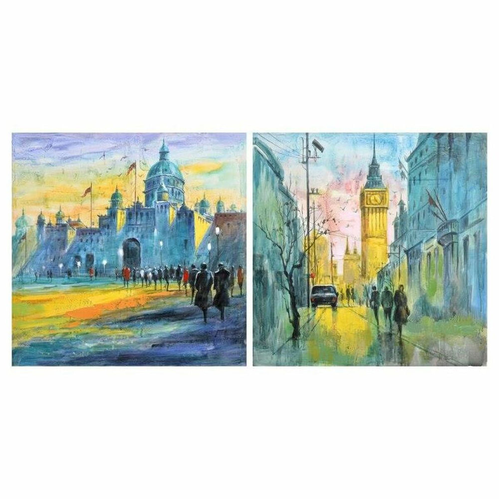 Pintura DKD Home Decor (100 x 3 x 100 cm) (2 pcs)