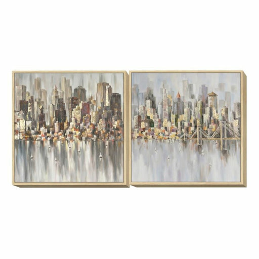 Pintura DKD Home Decor (100 x 4 x 100 cm) (2 pcs)