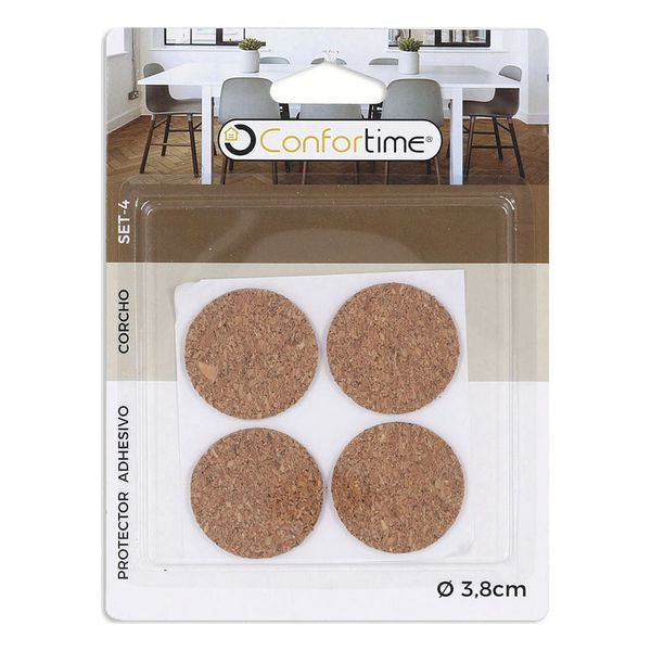 Protetor para Pernas de Cadeiras Confortime Adesivo (4 Pcs) (ø 3,8 cm)