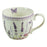 Chávena com Prato Lavender Porcelana Bone China