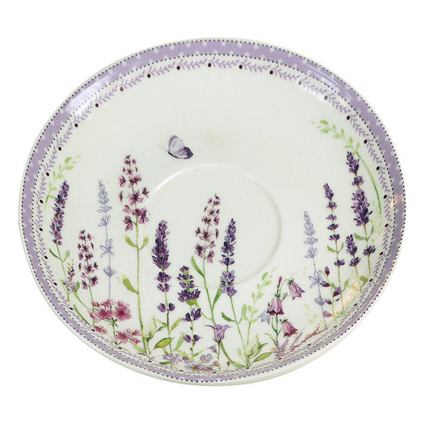 Chávena com Prato Lavender Porcelana Bone China