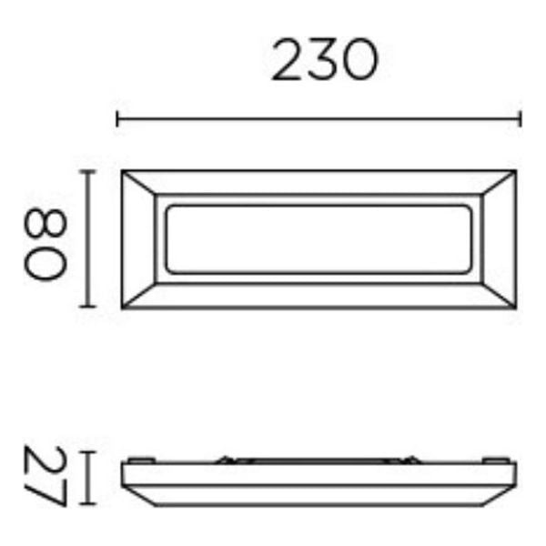 Luz de Parede LED LEDS-C4 Kössel 4W 440 Lm (Branco Neutro 4000K - 4500K)