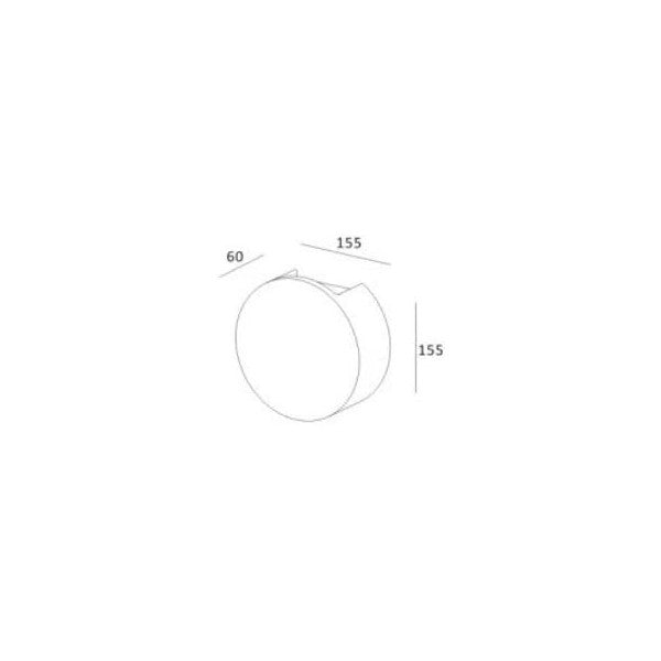 Luz de Parede Ledkia Zafiro 6W 300 lm