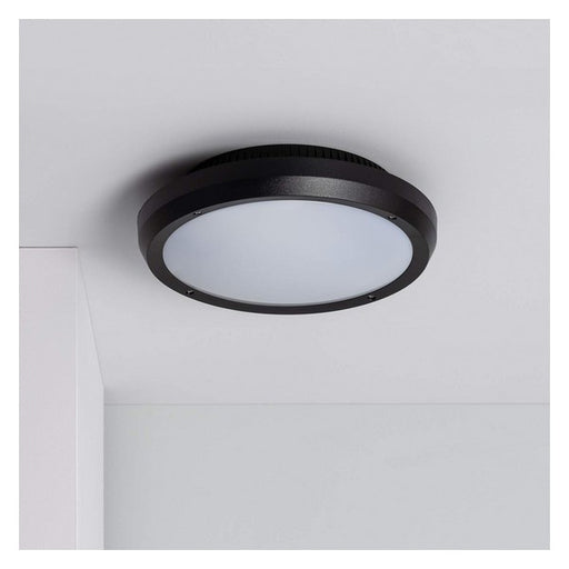 Teto Ledkia Curio Circular Preto 36 W (Ø 300 x 90 mm)