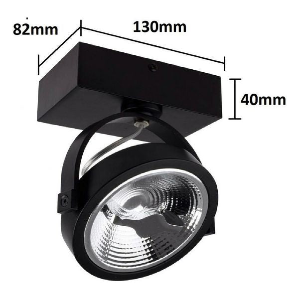 Foco Ledkia Cree Preto LED A+ 15 W 800 lm (Branco Neutro 4000K)