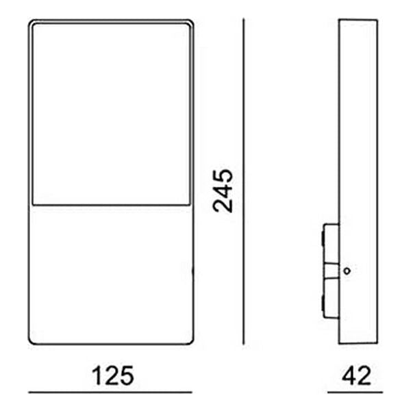 Luz de Parede Ledkia Atlanta LED A+ 3W 150 Lm (Branco Quente 3000K)