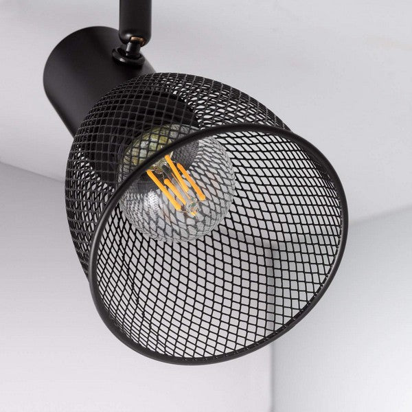 Candeeiro de teto Ledkia Grid 2 Preto 25W (255x140 mm)