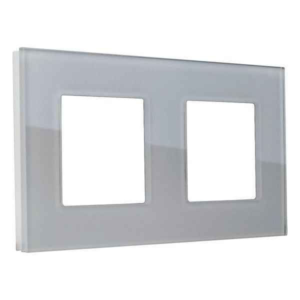 Quadro para Interruptor de Luz Ledkia 4470 Alumínio Cristal