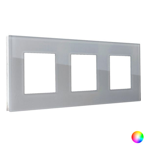 Quadro para Interruptor de Luz Ledkia 4472 Alumínio Cristal